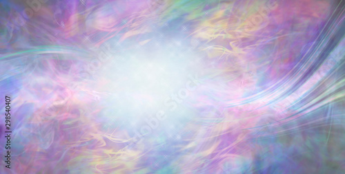 Beautiful Dreamy Magical Energy Background - multicoloured ethereal gaseous flowing surreal background