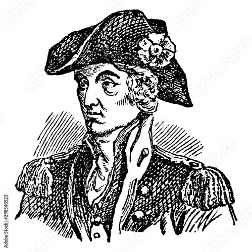 General Francis Marion, vintage illustration