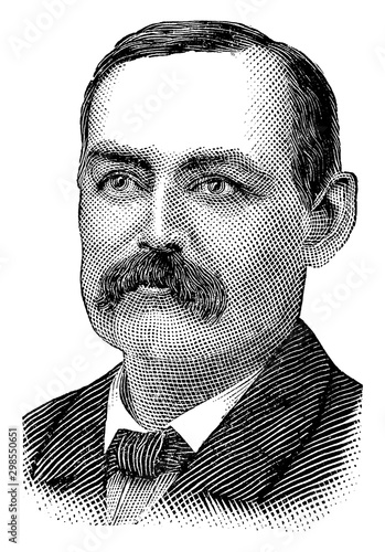 James W. Hyatt, vintage illustration