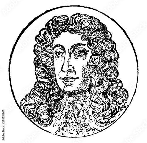 James II, vintage illustration