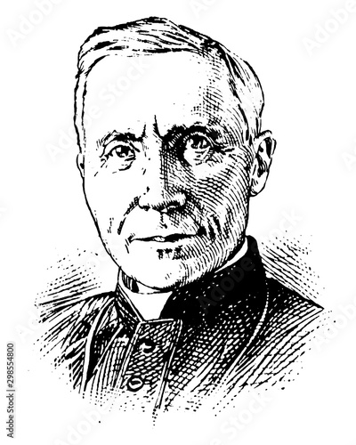 Cardinal Gibbons, vintage illustration
