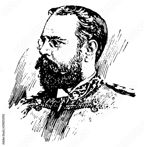 John Philip Sousa, vintage illustration