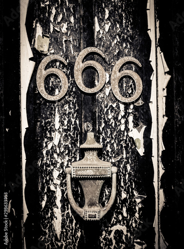 Scary 666 Door