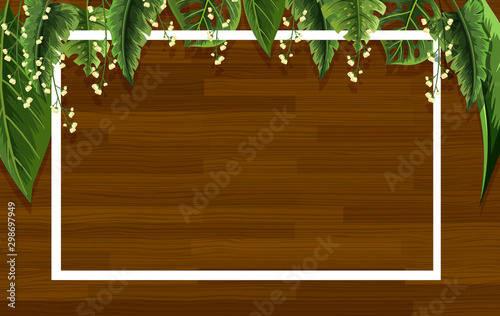 Frame template design with wooden board