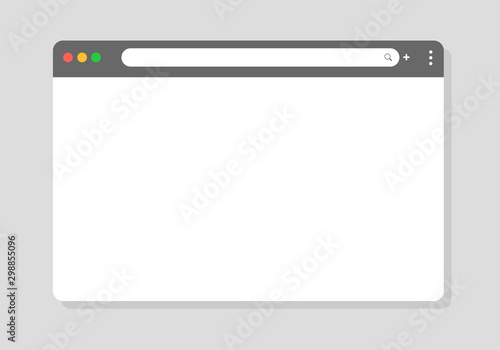 Browser window. Vector browser window designed to be simple for modern websites