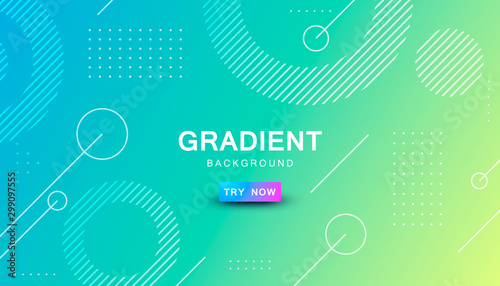 blue and yellow gradient geometric shape background