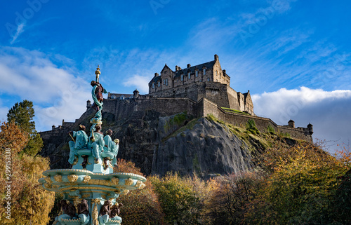 Edinburgh castle ,The Castle is a historic icon of the city built on the Castle Rock in Edinburgh that is the capital city of Scotland. UK