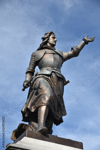 Statue de Christine de Lalaing à Tournai, Belgique