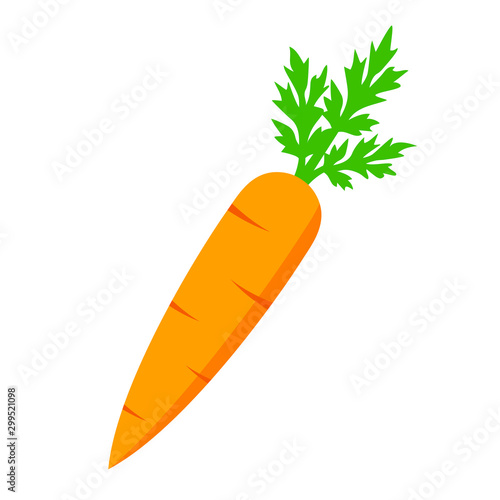 Crunchy carrot vector icon