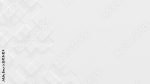 White Business Style Background with Copy Space (3D Illustration)