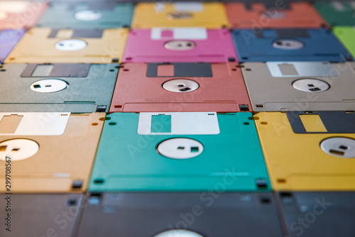 Colored floppy disks