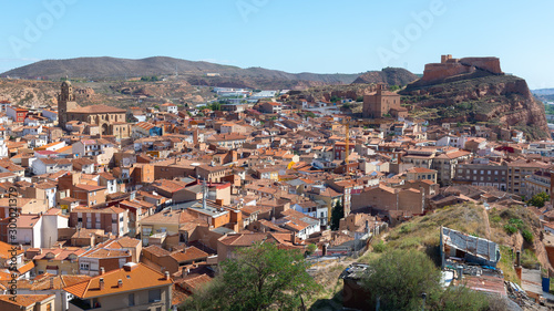Panoramic view of Arnedo village, La Rioja, Spain