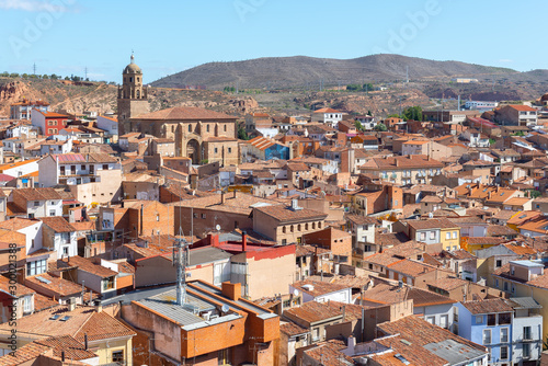 Panoramic view of Arnedo village, La Rioja, Spain