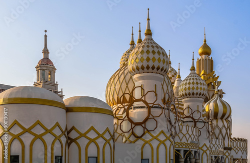 Russian style fairy entrance gate of the global Village, a cultural village in Dubai, United Emirates Emirates