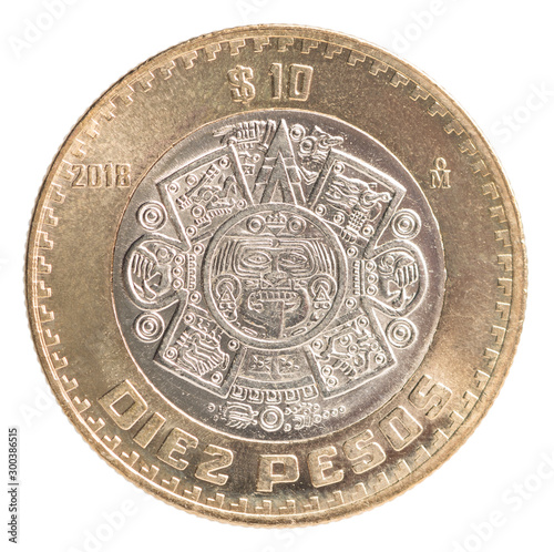 Mexican peso coin