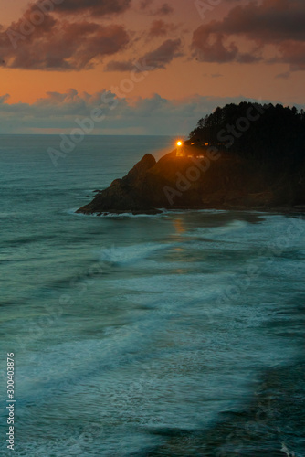Hereto Head Lighthouse sunset