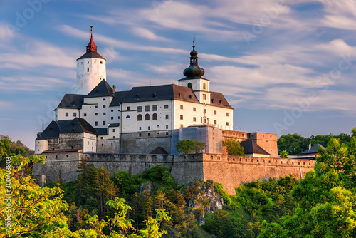 Forchtenstein (Burgenland, Austria) - one of the most beautiful castles in Europe shortly after the sunrise