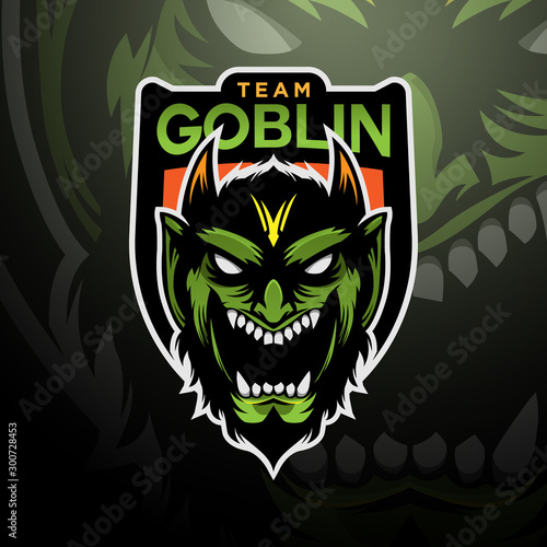 Green goblin logo gaming esport