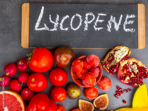 Sources of lycopene, Fruits and vegetables that are high in lycopene include, a carotenoid antioxidant