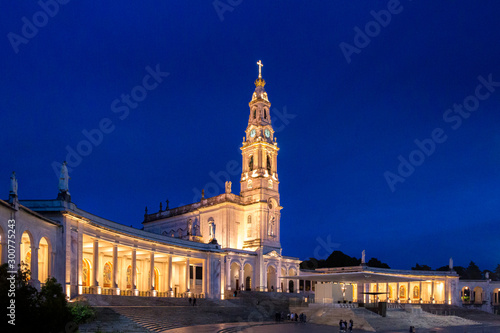 Fátima / Santarém / Portugal - 02NOV2019: Sanctuary of Fatima, Portugal. One of the most important Marian Shrines and pilgrimage