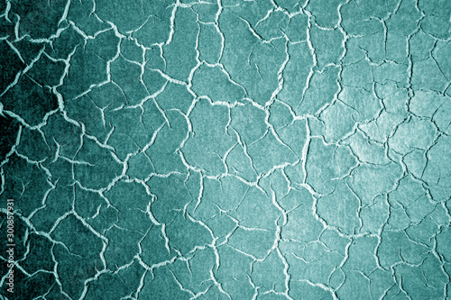 Leather surface with blur effect in cyan tone.