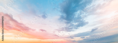 Beautiful sunset sky. Nature sky backgrounds. 