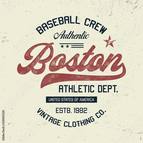 Sport Theme. Vintage Textured Design for T Shirt. Print, Logo, Poster. Vector Illustration.