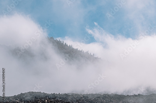 Road between clouds, Teide National Park, Tenerife, Canary Islands