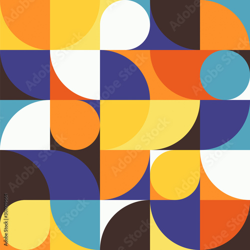Seamless mottled abstract geometric print. Vector multi colored illustration. Original geometric pattern. ESP10.