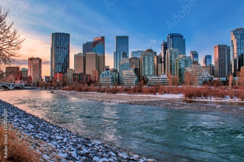 Calgary Skyline Riverside 