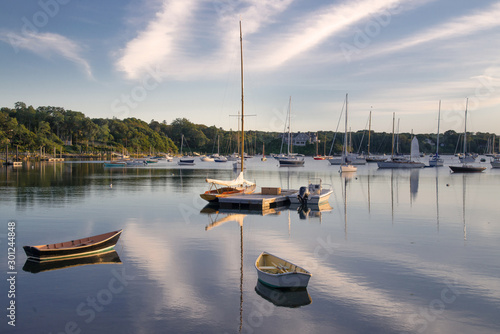 Tranquility at dusk at Cape Cod harbor