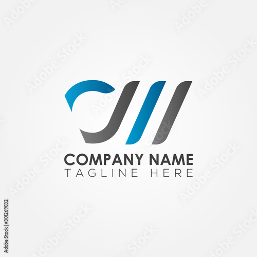 Initial CM & CW Letter logo vector template design. Linked Letter CM & CW Logo design.