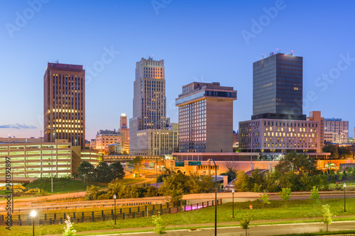 Akron, Ohio, USA downtown skyline