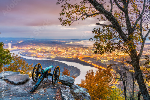 Chattanooga, Tennessee, USA view from Lookout Mountain