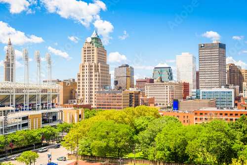 Cleveland, Ohio, USA downtown city skyline