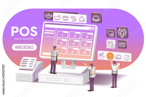 Restaurant management with P.O.S technology(Point of Sale System).
