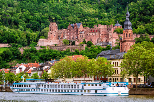 Heidelberg city on Neckar river, Germany