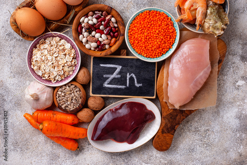 Healthy product sources of zinc.