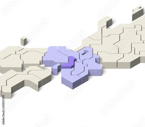 日本地図 近畿地方 大阪府