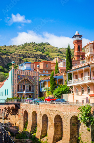 Historical center of old Tbilisi, sulphur baths and Juma mosque, Georgia