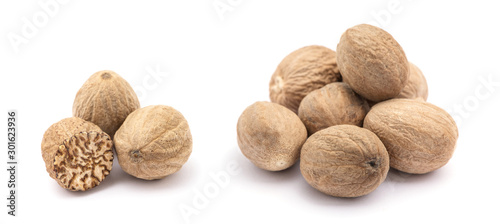nutmeg isolated on white background