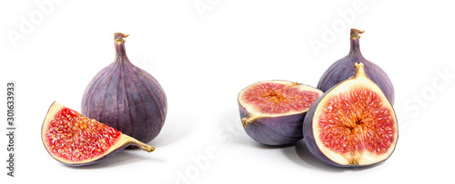 Fig isolated on white background.