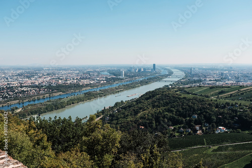 Panorama krajobraz Wiednia, Austria