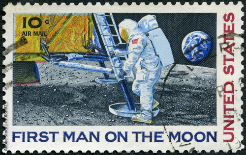 USA - 1969: shows First Moon Landing, July 20, 1969, Moon Landing, 1969