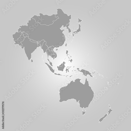 Map of Asia Pacific.