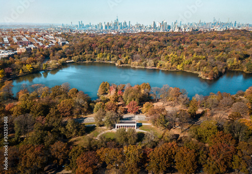 Aerial photo of Prospect park