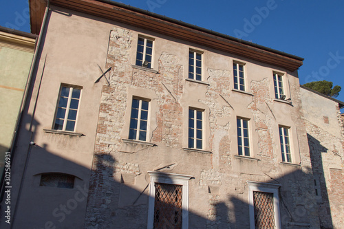 Maggi Gambara Palace, Brescia in a sunny day, Lombardy, Italy.