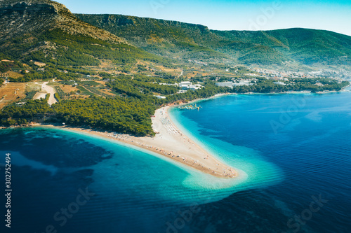 aerial view of island in the sea