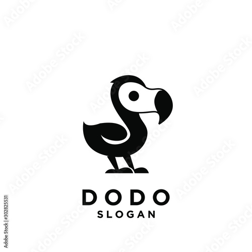 dodo bird logo icon design vector illustration