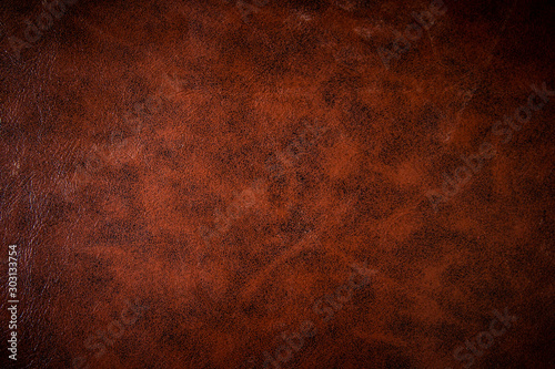 Vintage or old style of brown leather texture use as a background 